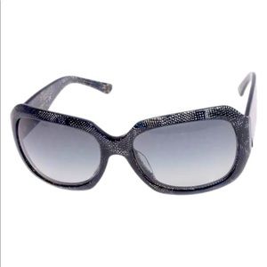 Chanel Navy Blue/Transparent exclusive “Tulle” with hidden “Cc” hinge sunglasses